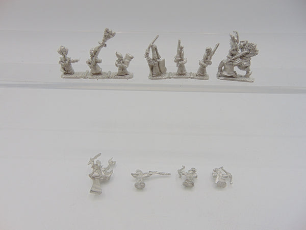 Warmaster High Elf Heroes and Command Miniatures