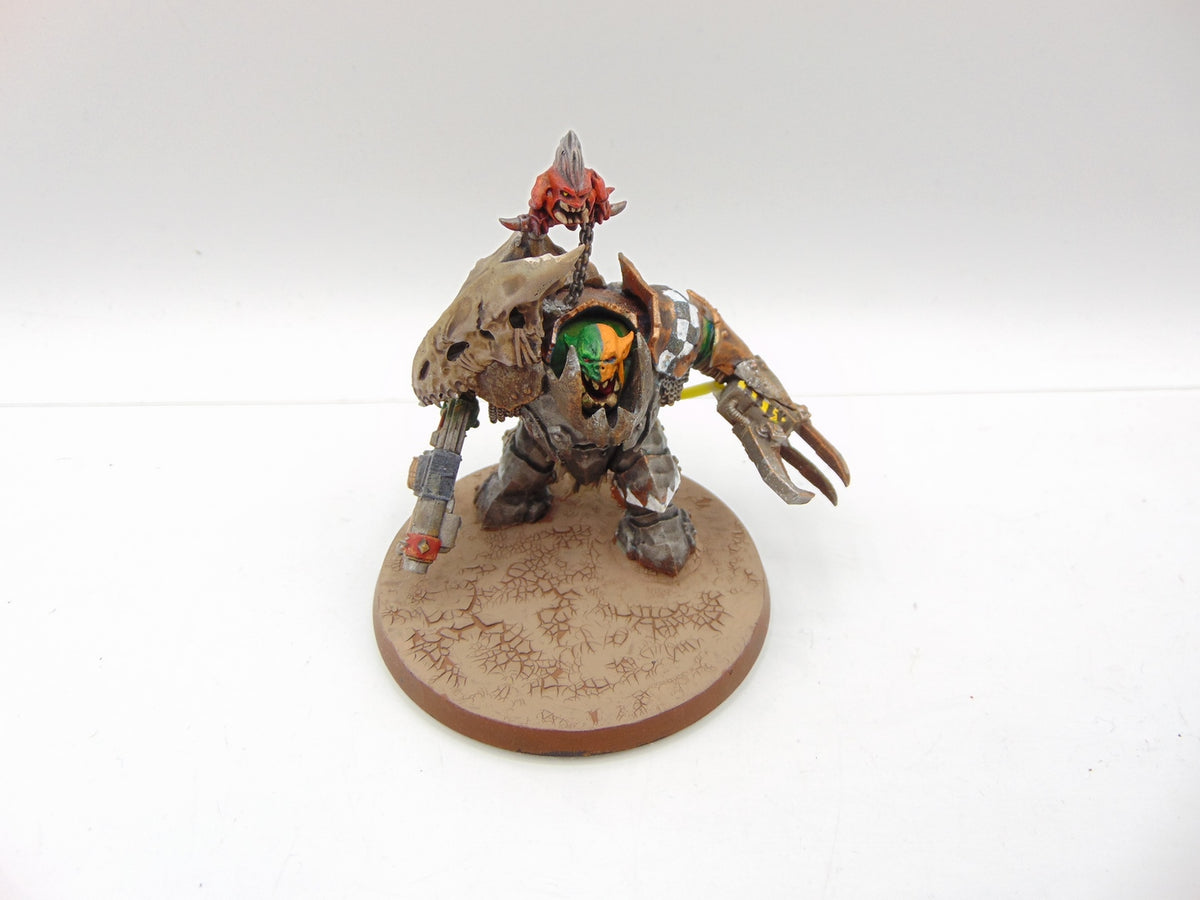 Custom Ork Warboss, converted from an AoS Megaboss with a healthy