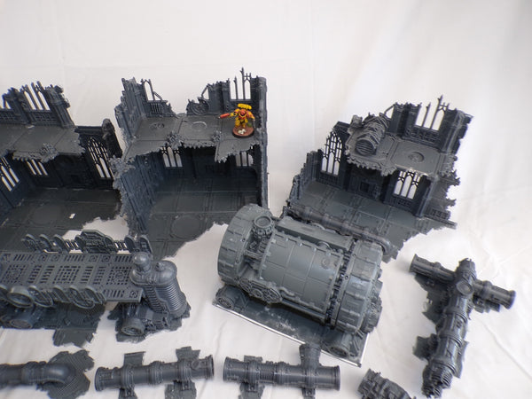 Imperialis Scenery - including Ruins , Promethium Relay Pipes , Thermic Plasma Regulators
