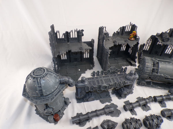 Imperialis Scenery - including Ruins , Promethium Relay Pipes , Thermic Plasma Regulators