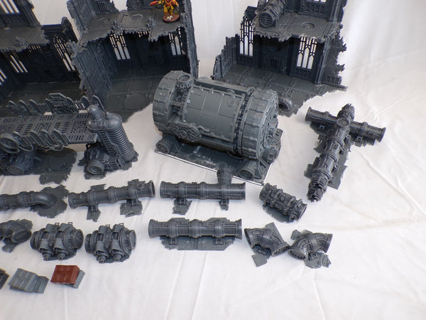 Imperialis Scenery - including Ruins , Promethium Relay Pipes , Thermic Plasma Regulators