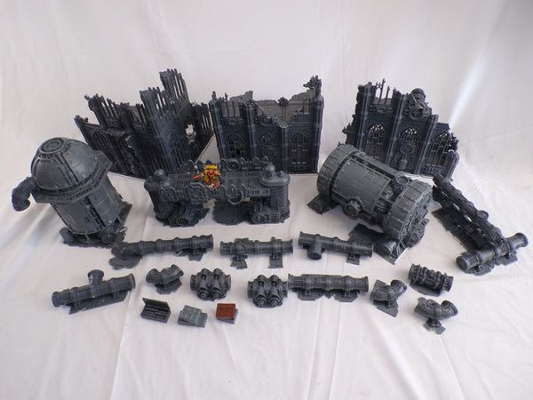 Imperialis Scenery - including Ruins , Promethium Relay Pipes , Thermic Plasma Regulators