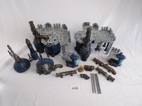 Sector Mechanicus Terrain - Haemotrope Reactor , Thermic Plasma Regulators , Alchomite Stack ,
