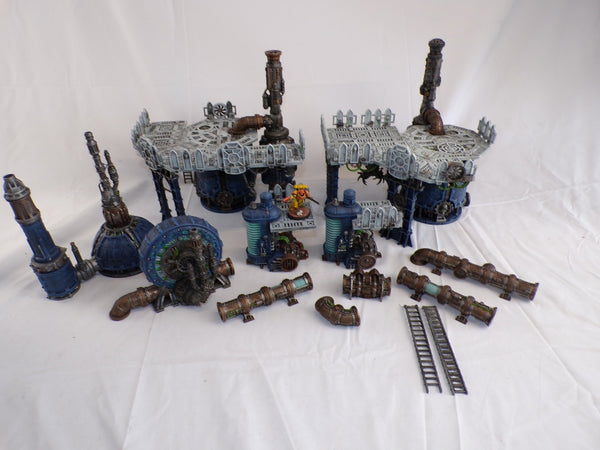 Sector Mechanicus Terrain - Haemotrope Reactor , Thermic Plasma Regulators , Alchomite Stack ,