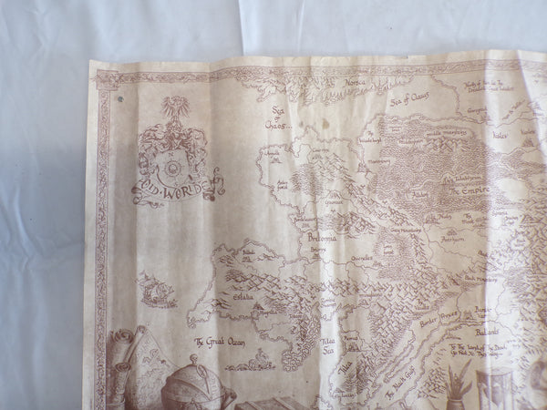 Old World Parchment Map