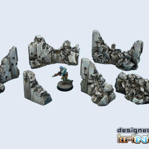 Concrete Wall Destroyed Set (6)