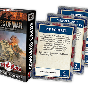 Flames of War Desert Rats Command Cards