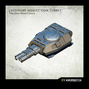 Legionary Assault Tank Turret: Twin Heavy Flamer Cannon