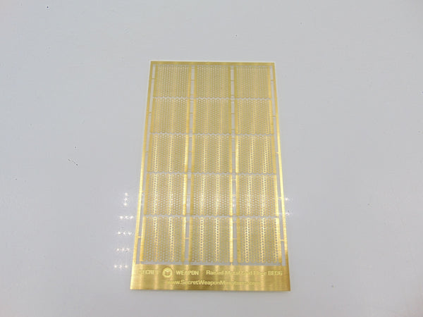 Secret Weapon Brass Etch Raised Metal Grid Floor