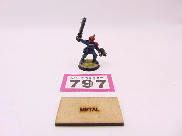 Cadian Officer with Chainsword