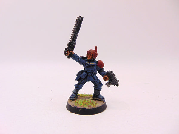 Cadian Officer with Chainsword