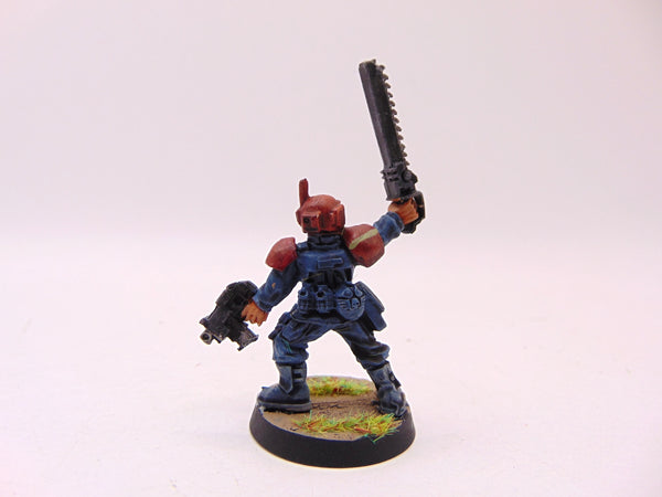 Cadian Officer with Chainsword
