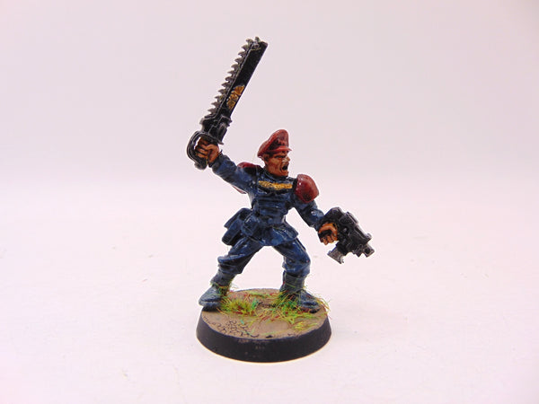 Cadian Officer with Chainsword