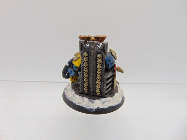 Converted Space Hulk Terminator on throne / Space Wolves Commander