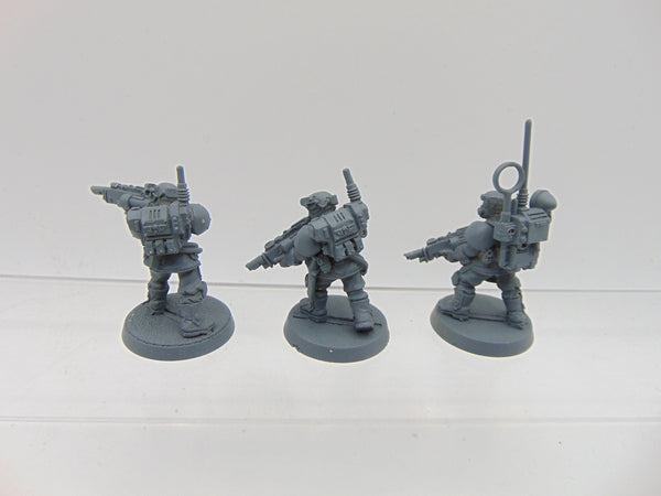 Kasrkin Troopers with converted Voxcaster