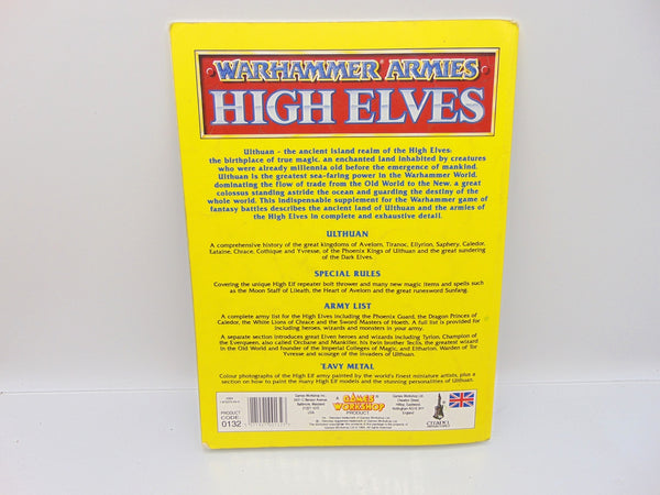 Warhammer Armies High Elves 4th Edition