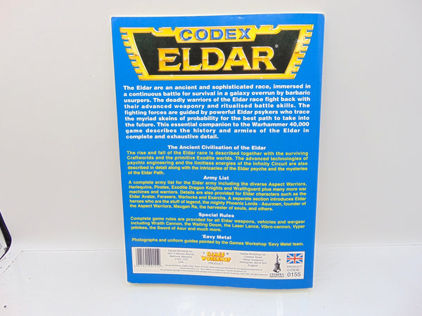 Codex Eldar 40k 2nd Edition
