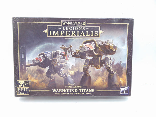 Legions Imperialis: Warhound Titans with Ursus Claws and Melta Lances