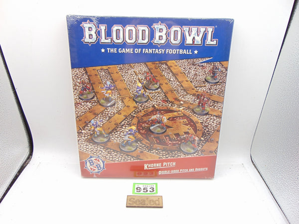 Blood Bowl Khorne Pitch  Double sided Pitch and Dugouts Set