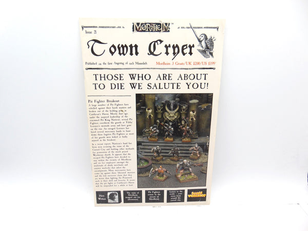 Mordheim Town Cryer Issue 21 - Pit Fighters
