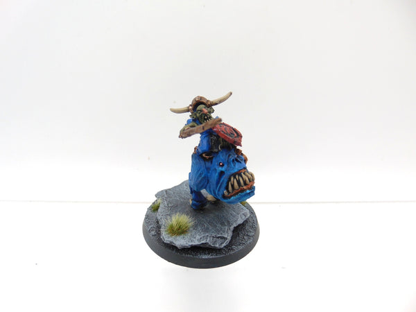 Night Goblin Warboss on Great Cave Squig