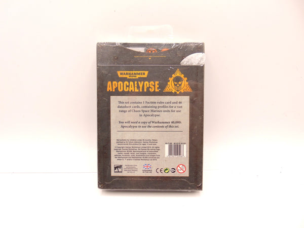 Warhammer Apocalypse Datasheet Cards: Chaos Space Marines