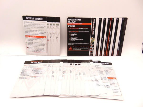 Kill Team: Plague Marines Datacards
