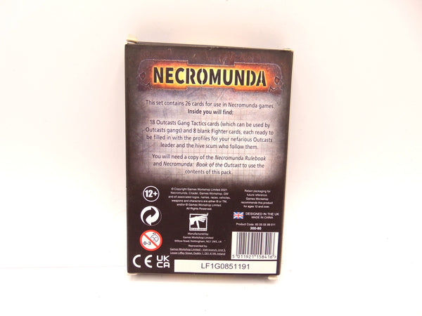 Necromunda: Underhive Outcasts Gang Tactics Cards