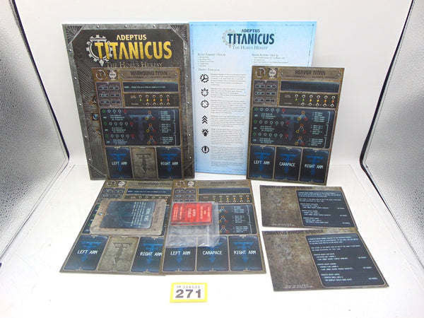 Adeptus Titanicus The Horus Heresy Rulebook Cards & Terminals