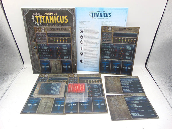 Adeptus Titanicus The Horus Heresy Rulebook Cards & Terminals