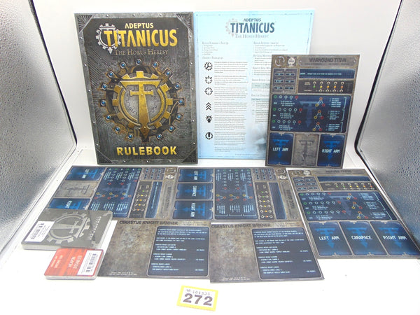 Adeptus Titanicus The Horus Heresy Rulebook Cards & Terminals