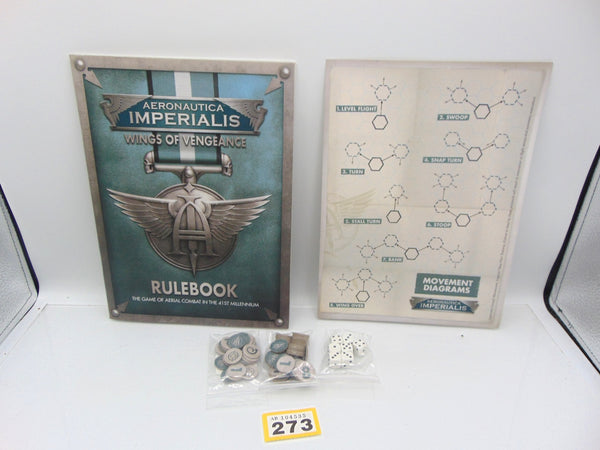 Wings of Vengeance Rulebook with Tokens & Dice