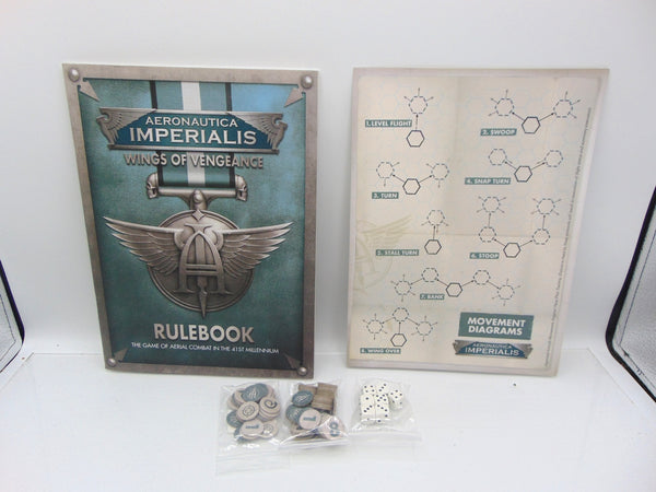 Wings of Vengeance Rulebook with Tokens & Dice