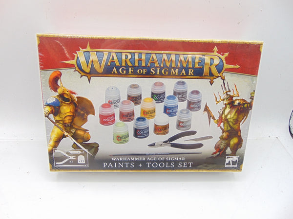 Warhammer Age of Sigmar Paints + Tools Set