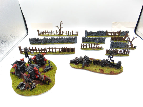 Walls & Fences with Dwarven Wall and Mine Cart