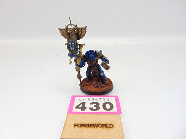 Ultramarines Standard Bearer in Terminator Armour Conversion