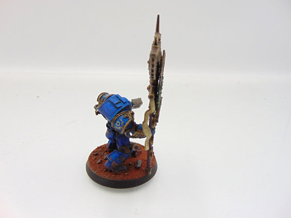 Ultramarines Standard Bearer in Terminator Armour Conversion