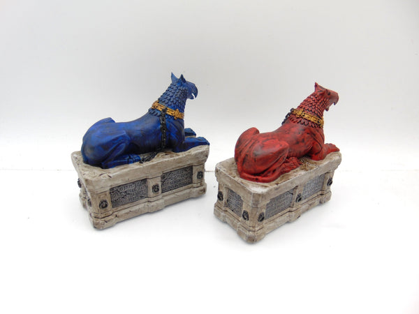 Gryph Hound Statues