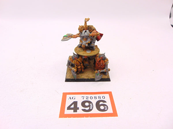Dwarf Lord with Shieldbearers