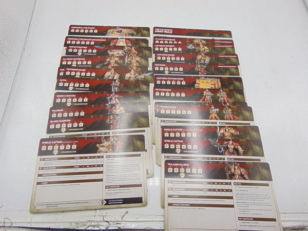 Datasheet Cards Adeptus Custodes