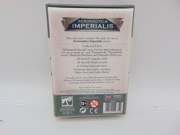 Aeronautica Imperialis Aircraft and Aces Imperial Navy Cards