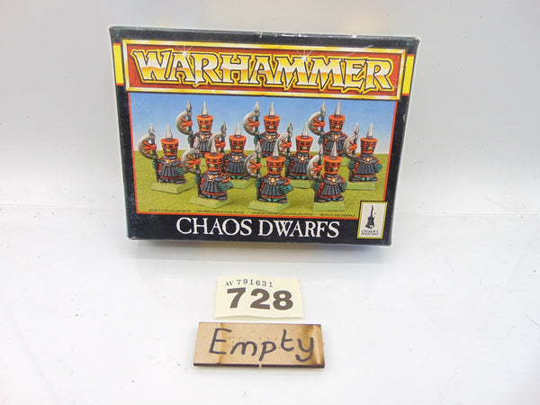 Chaos Dwarfs Warriors / Axemen - Empty Box