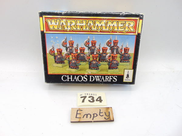 Chaos Dwarfs Warriors / Axemen - Empty Box