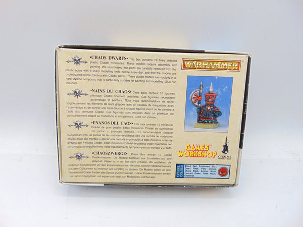 Chaos Dwarfs Warriors / Axemen - Empty Box