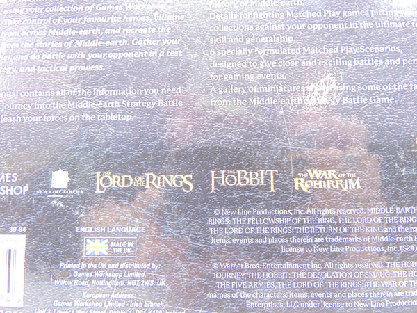 Middle Earth Strategy Battle Game Rules Manual