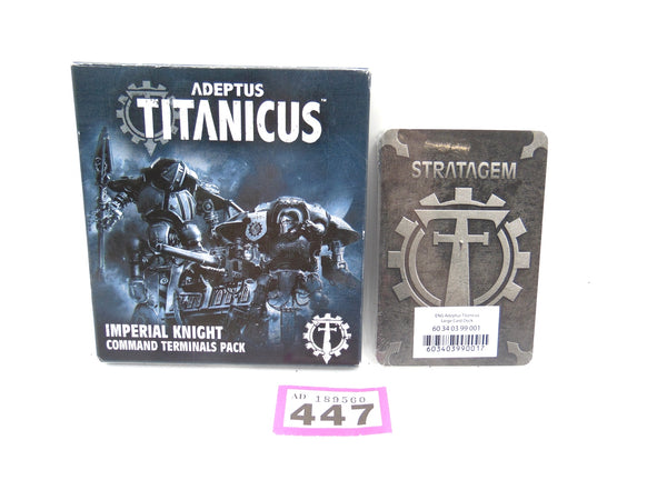 Adeptus Titanicus Imperial Knight Command Terminals Pack & Stratagem Large Card  Pack