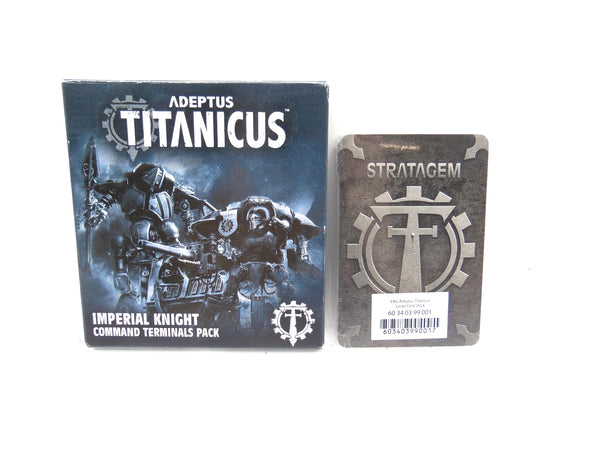 Adeptus Titanicus Imperial Knight Command Terminals Pack & Stratagem Large Card  Pack