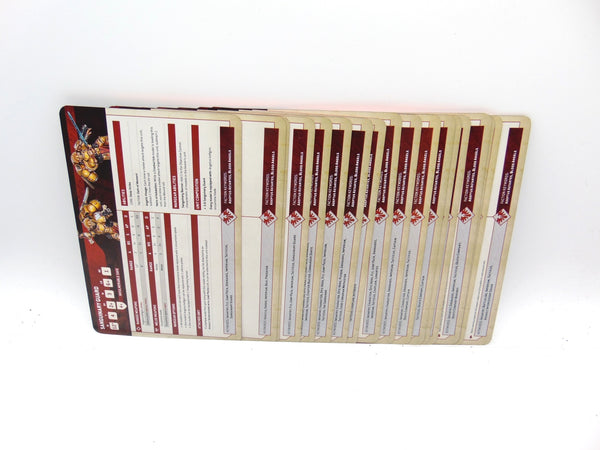Blood Angels Ltd Edition Data Cards