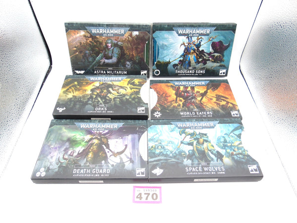 Index Astra Militarum, Thousand Sons, World Eaters, Orks, Space Wolves, Death Guard