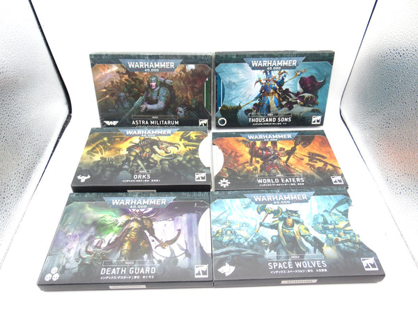 Index Astra Militarum, Thousand Sons, World Eaters, Orks, Space Wolves, Death Guard